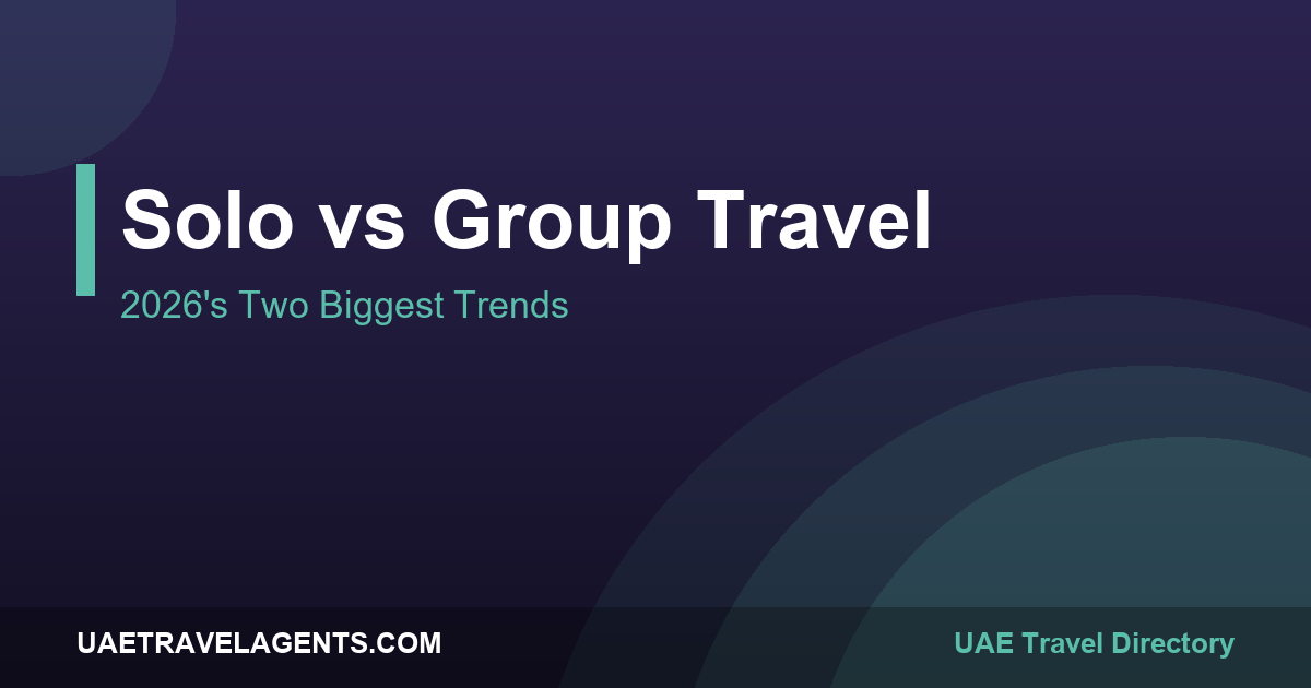 Solo and group travel from the UAE