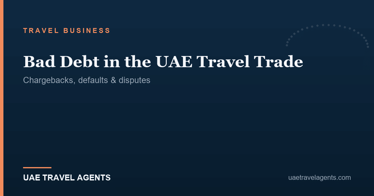 Bad debt in the UAE travel trade — chargebacks, defaults and disputes — UAE Travel Agents.