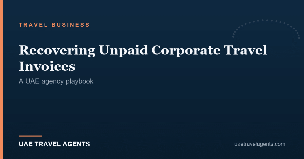 How UAE travel agencies recover unpaid corporate travel invoices — a recovery playbook — UAE Travel Agents.